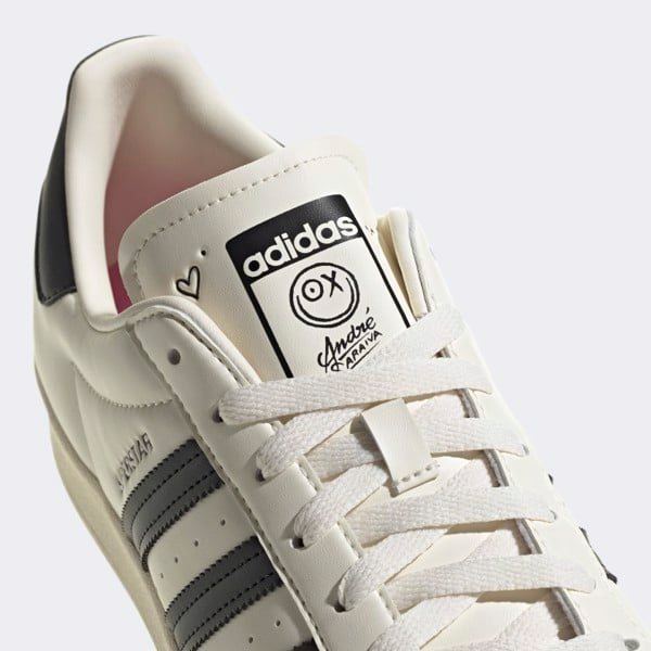 Giày Adidas Superstar André Saraiva Chalk White Black - Giày thể thao Adidas Sò Đen Trắng Bản Classic Cực Xinh Full Box