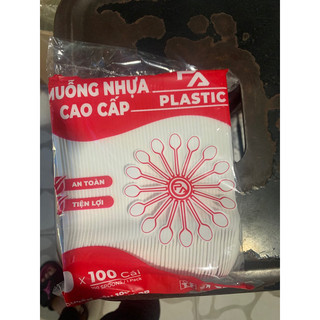 MUỖNG NHỰA TRẮNG PA (100cái/bịch) GIÁ SIÊU RẺ.