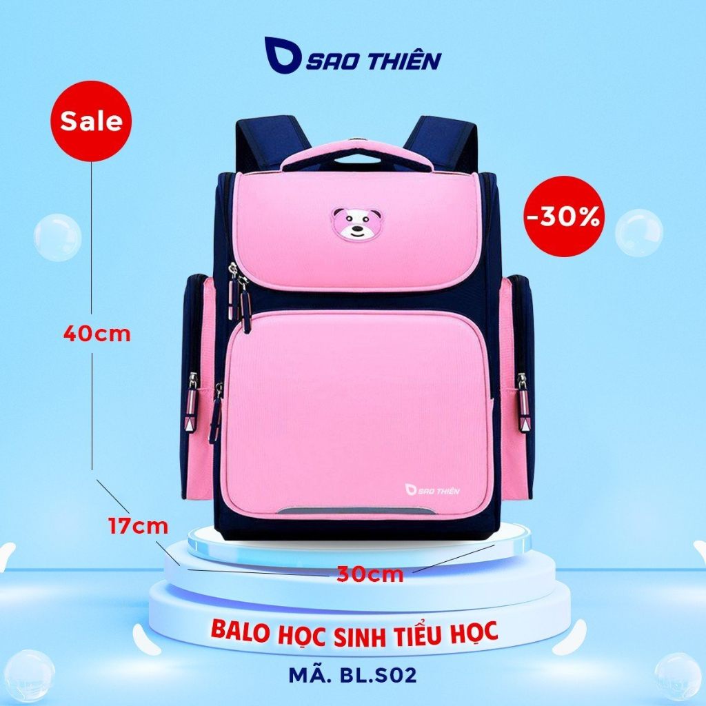 Balo Học Sinh S02 Sao Thiên chống nước, phản quang, chống bám bẩn