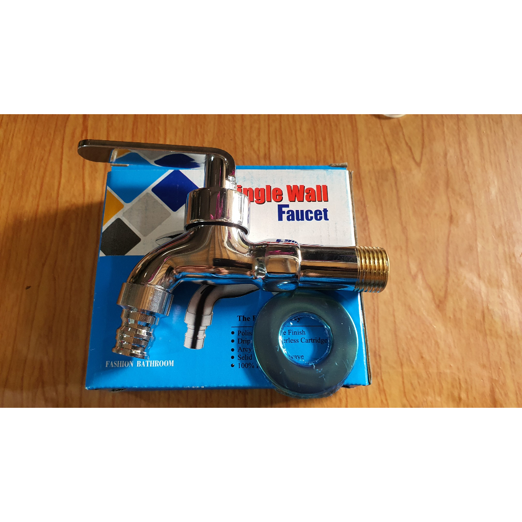 Vòi hồ đồng thau mạ crom ren 21 hàng chuẩn