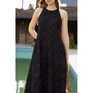 Stripes linen dress