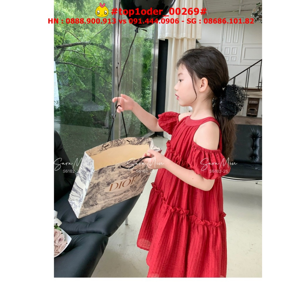 > - Đầm thiết kế cổ yếm hottrend cho bé gái, hàng chính phẩm, top1order_00269_0806_sg1