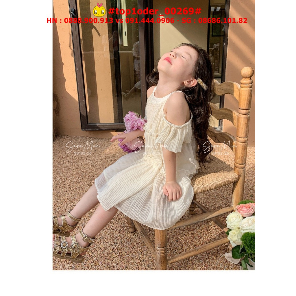 > - Đầm thiết kế cổ yếm hottrend cho bé gái, hàng chính phẩm, top1order_00269_0806_sg1