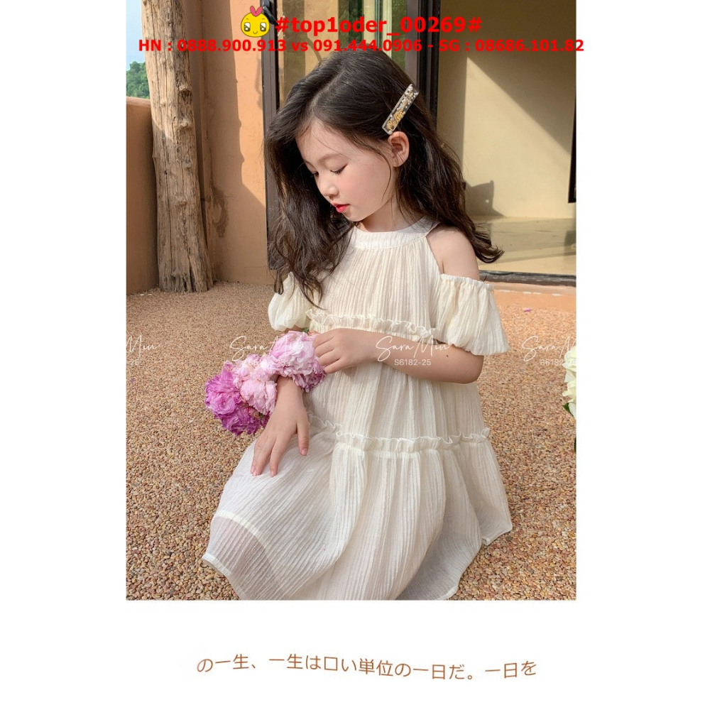 > - Đầm thiết kế cổ yếm hottrend cho bé gái, hàng chính phẩm, top1order_00269_0806_sg1