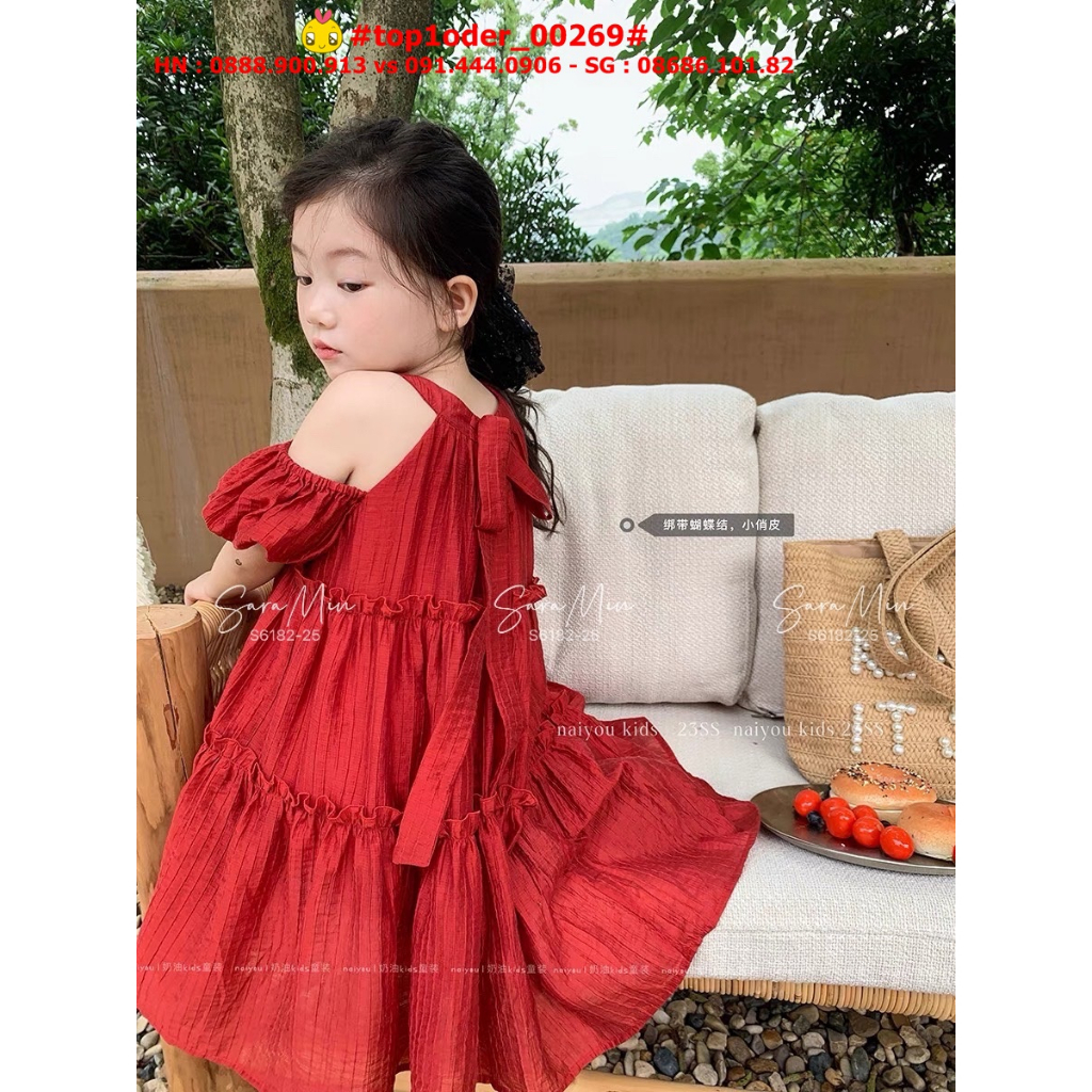 > - Đầm thiết kế cổ yếm hottrend cho bé gái, hàng chính phẩm, top1order_00269_0806_sg1