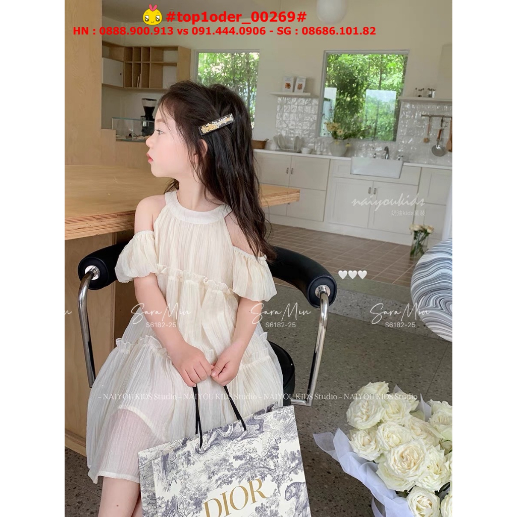 > - Đầm thiết kế cổ yếm hottrend cho bé gái, hàng chính phẩm, top1order_00269_0806_sg1