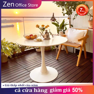 ZEN Bàn tròn Tulip phong cách Bắc Âu hiện đại trang trí nhà cửa tối giản chất lượng cao
