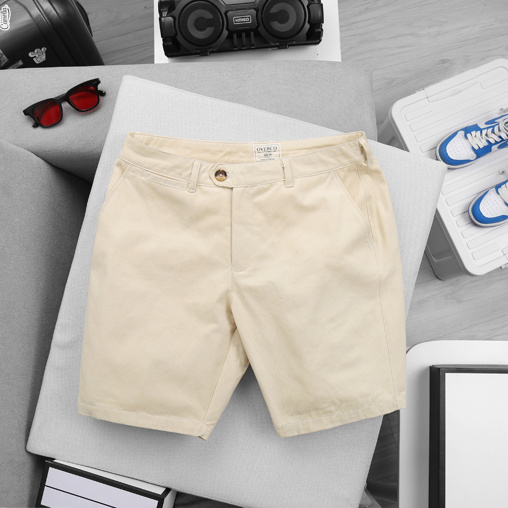 Quần Short Kaki Nam OverCo Cao Cấp Thoáng Mát Basic