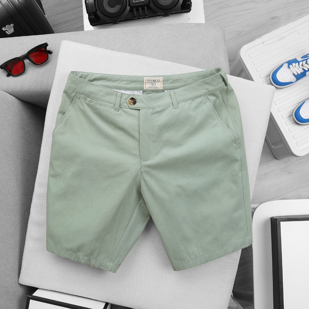 Quần Short Kaki Nam OverCo Cao Cấp Thoáng Mát Basic