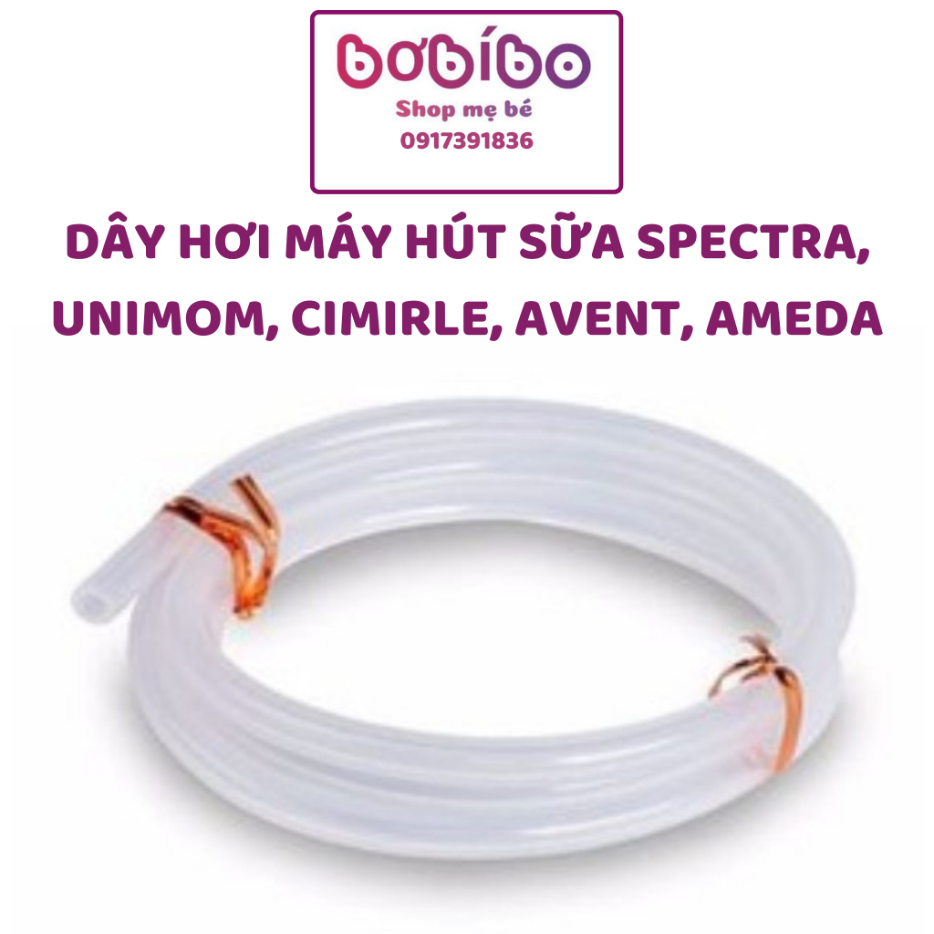 Dây hơi máy hút sữa Spectra, Fatz, Unimom, Avent, Cimirle,... chất liệu Silicon an toàn cho bé|Phụ kiện máy hút sữa