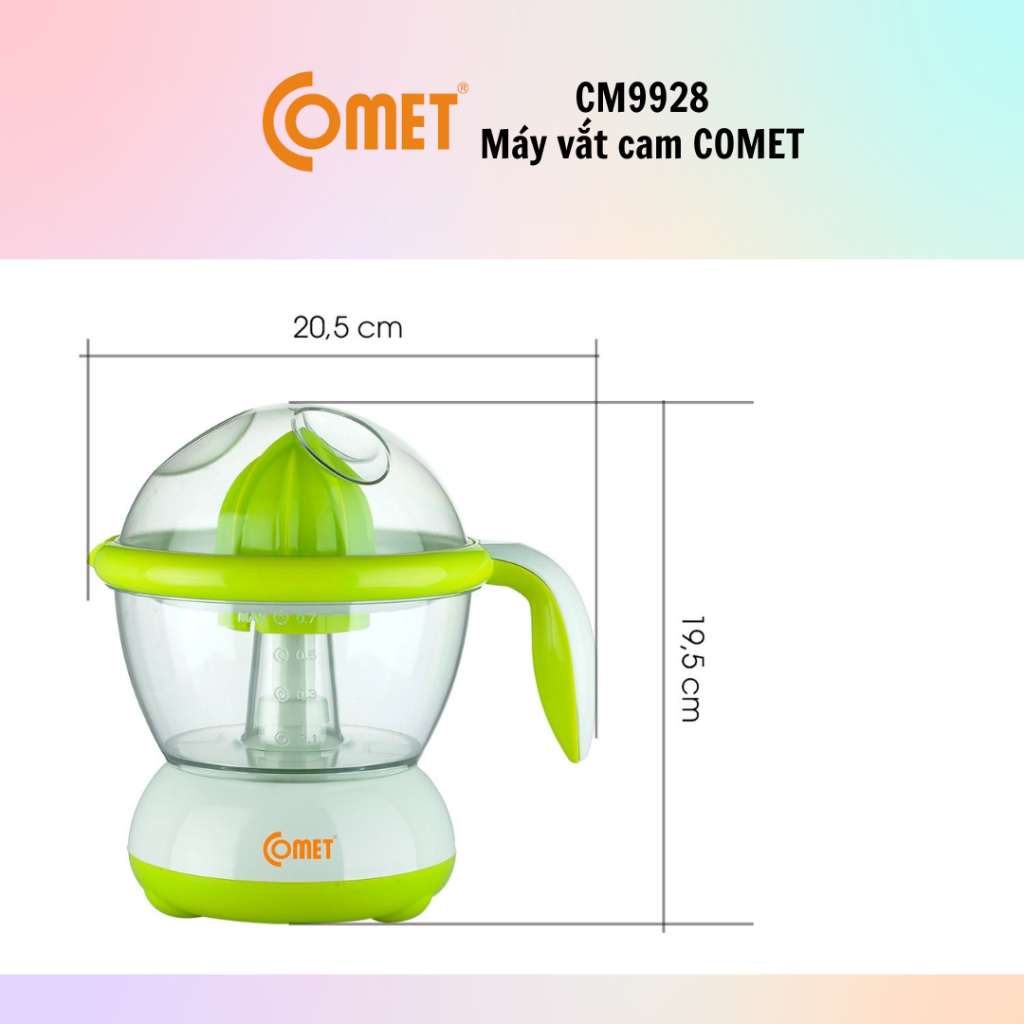 Máy vắt cam COMET CM9928 - Công suất 40W - 100% chính hãng