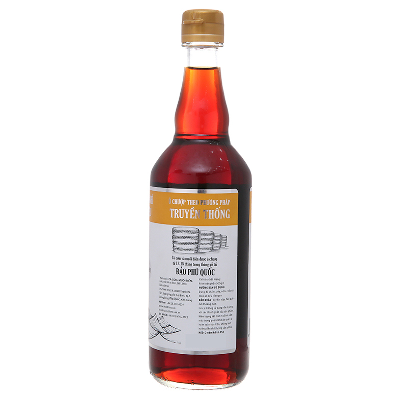 Nước Mắm Nhĩ Thanh Hà 35/40 Độ Đạm Chai 520ML