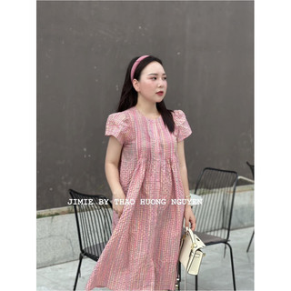 váy kẻ hồng
