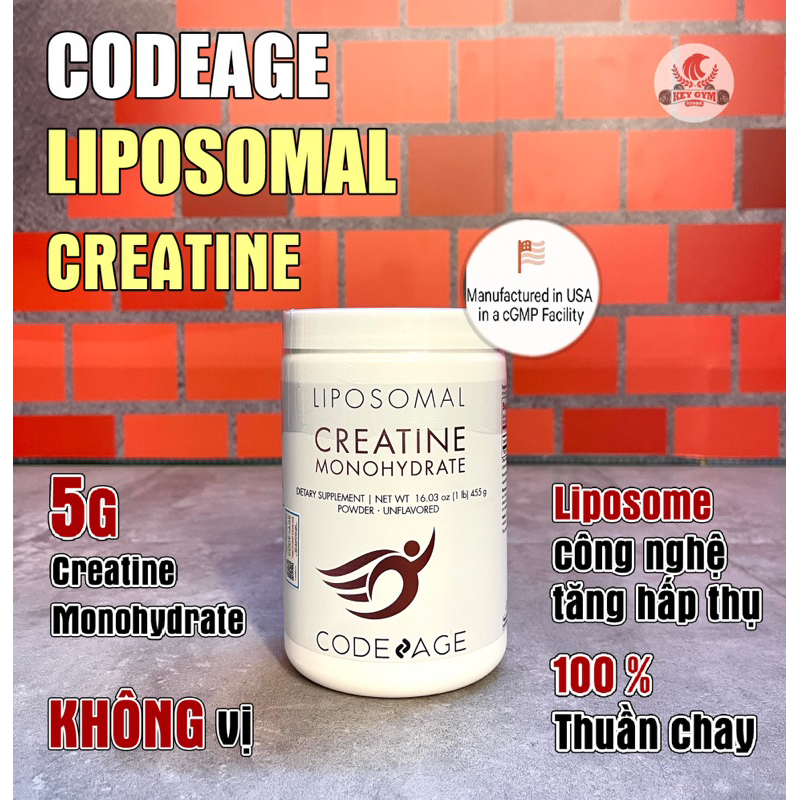 Codeage Liposomal Creatine Monohydrate Powder 90 Lần Dùng