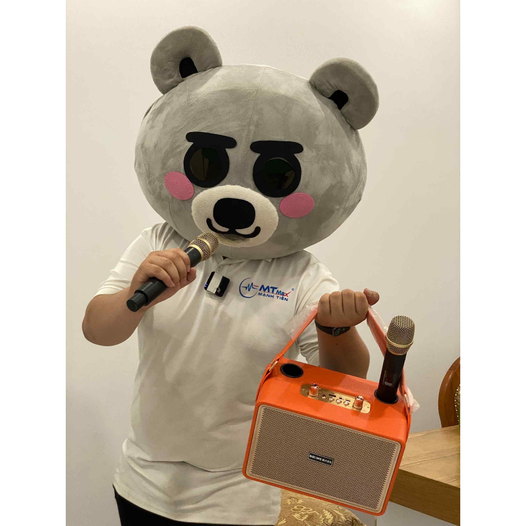 Loa Bluetooth Karaoke M4202 – Loa Xách Tay Kèm 2 Micro Không Dây, Thiết Kế Đẹp Mắt Và Chất Lượng Âm Thanh Xuất Sắc