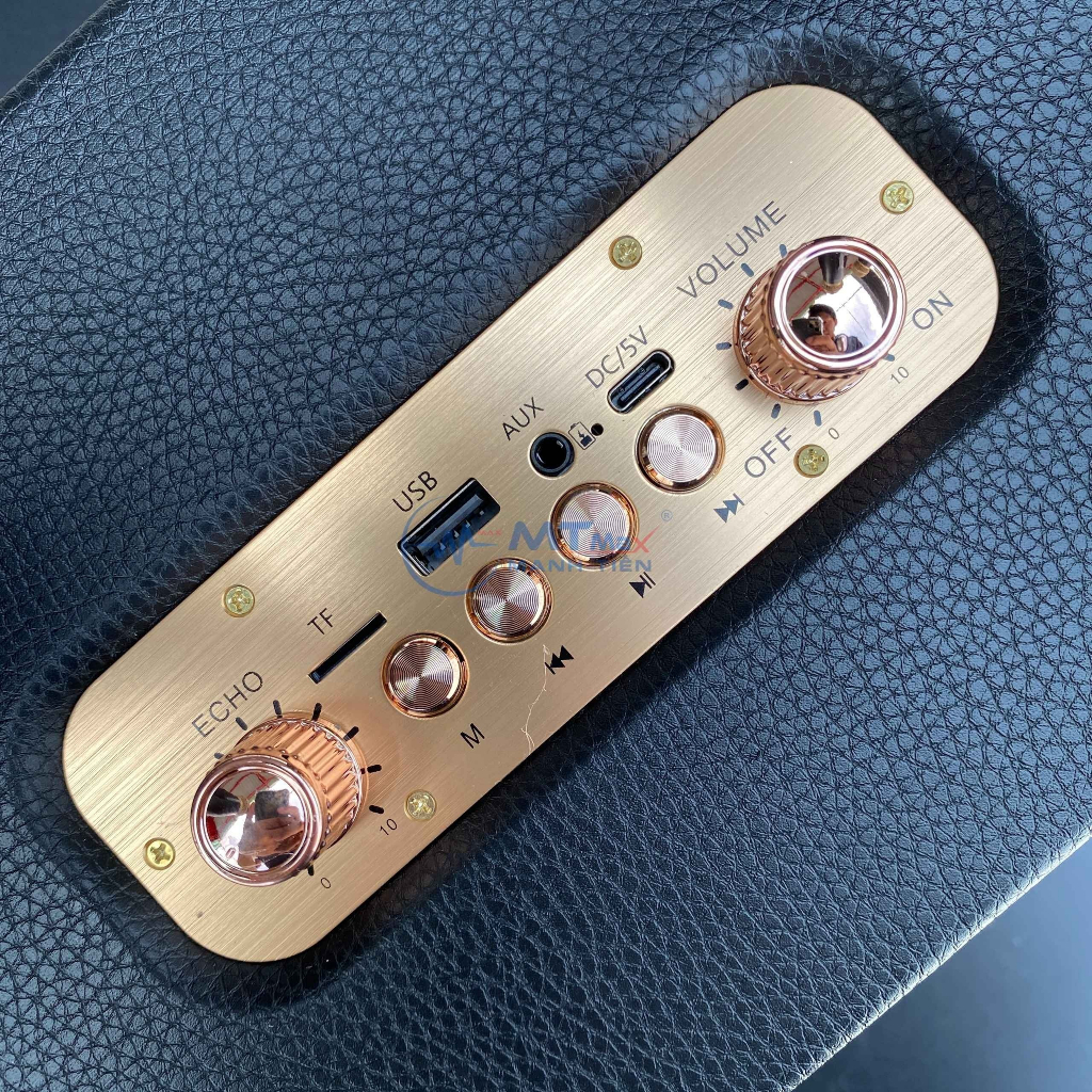 Loa Bluetooth Karaoke M4202 – Loa Xách Tay Kèm 2 Micro Không Dây, Thiết Kế Đẹp Mắt Và Chất Lượng Âm Thanh Xuất Sắc