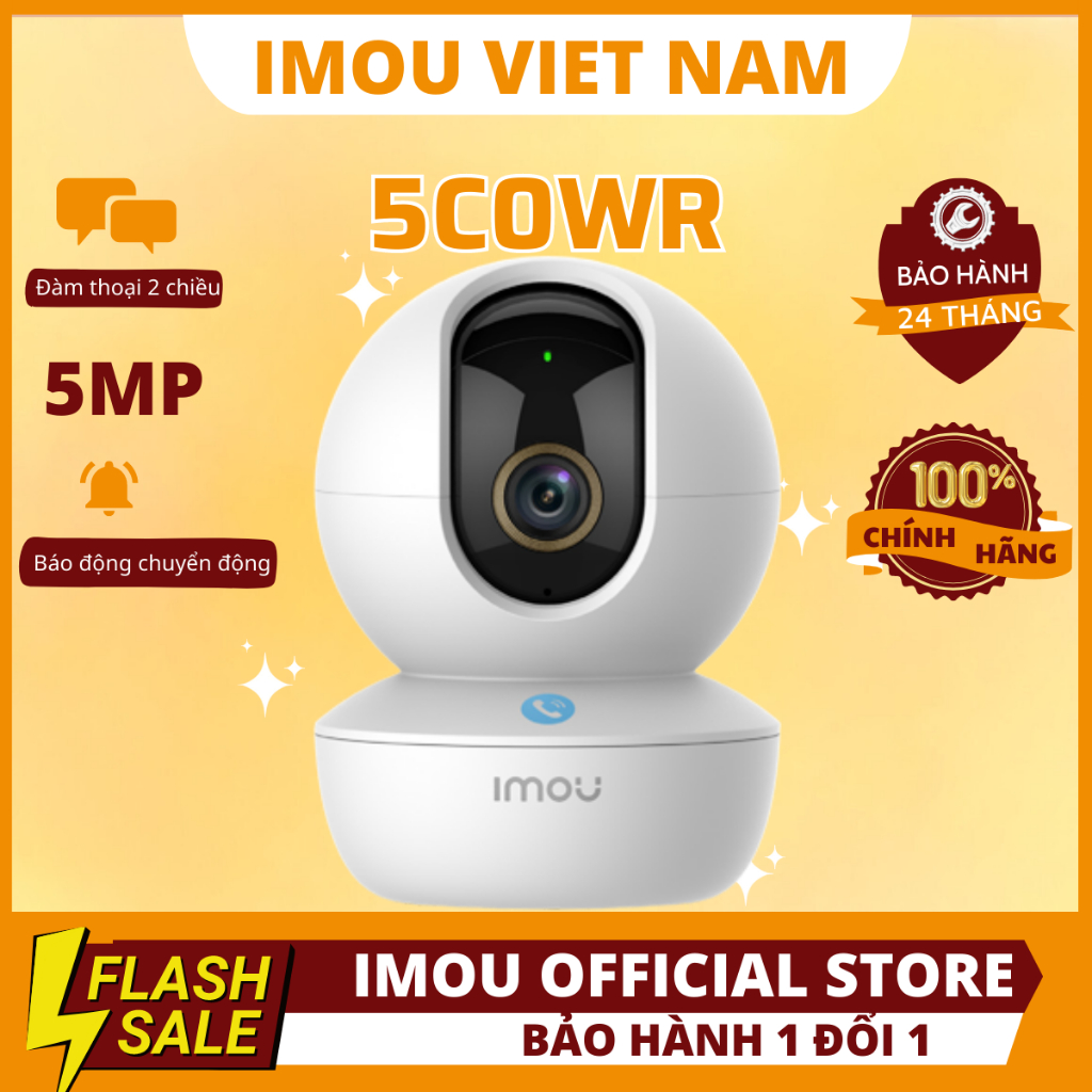 Camera IP wifi không dây IMOU IPC-GK2CP-5C0WR 5MP, đàm thoại 2 chiều, nút Call gọi điện/ Imou Dang Phuoc