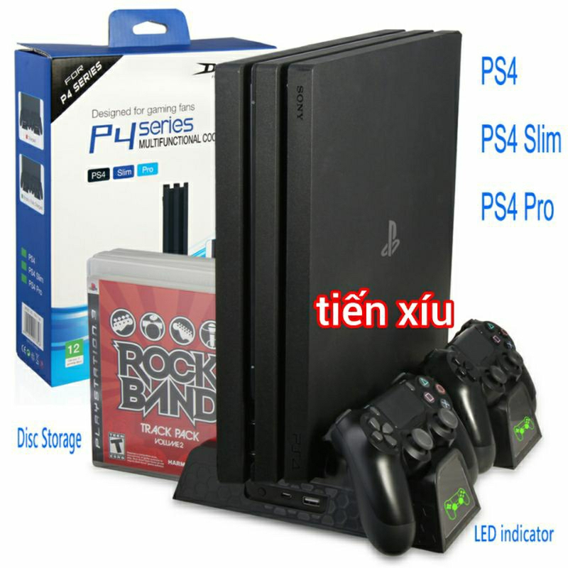 đế tản nhiệt máy Sony ps4 các đời đế dựng ps4 12xx chân đế Ps4 slim PS4 pro fan cooler stand Ps4 Pro Slim kệ Ps4 có quạt