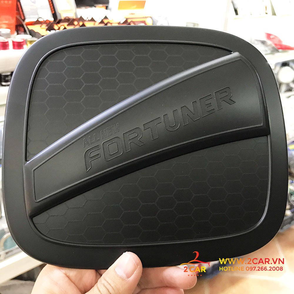 Ốp tay nắm cửa, hõm cửa,nắp xăng, ốp đèn pha, đèn hậu, nắp xăng xe Fortuner 2017-2023 Nhựa đen nhám
