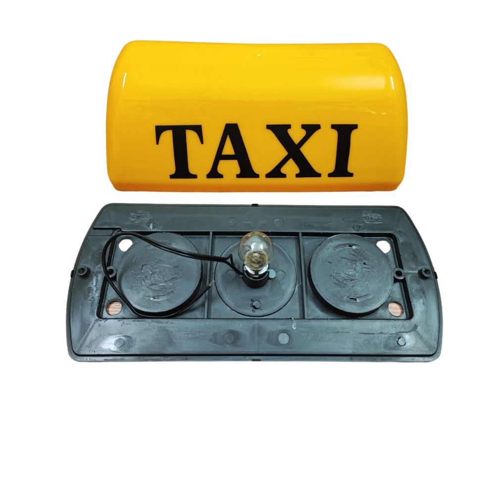 Mào TAXI  màu vàng có đèn, đế nam châm