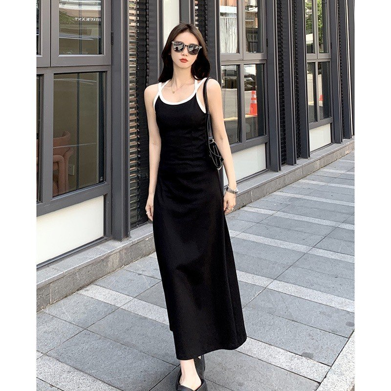 Váy đầm dây đan chất zip siêu co giãn Hari GenZ 132