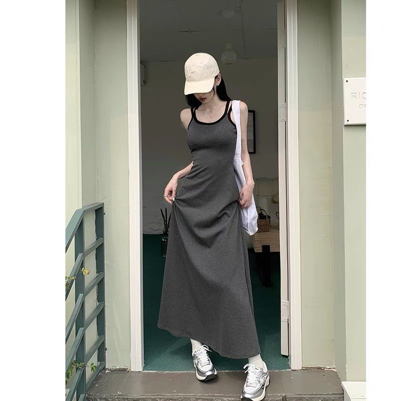 Váy đầm dây đan chất zip siêu co giãn Hari GenZ 132