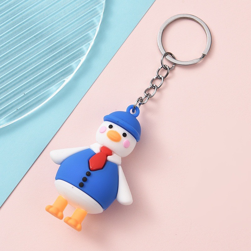 Móc khóa gia đình nhà vịt dễ thương, đáng yêu