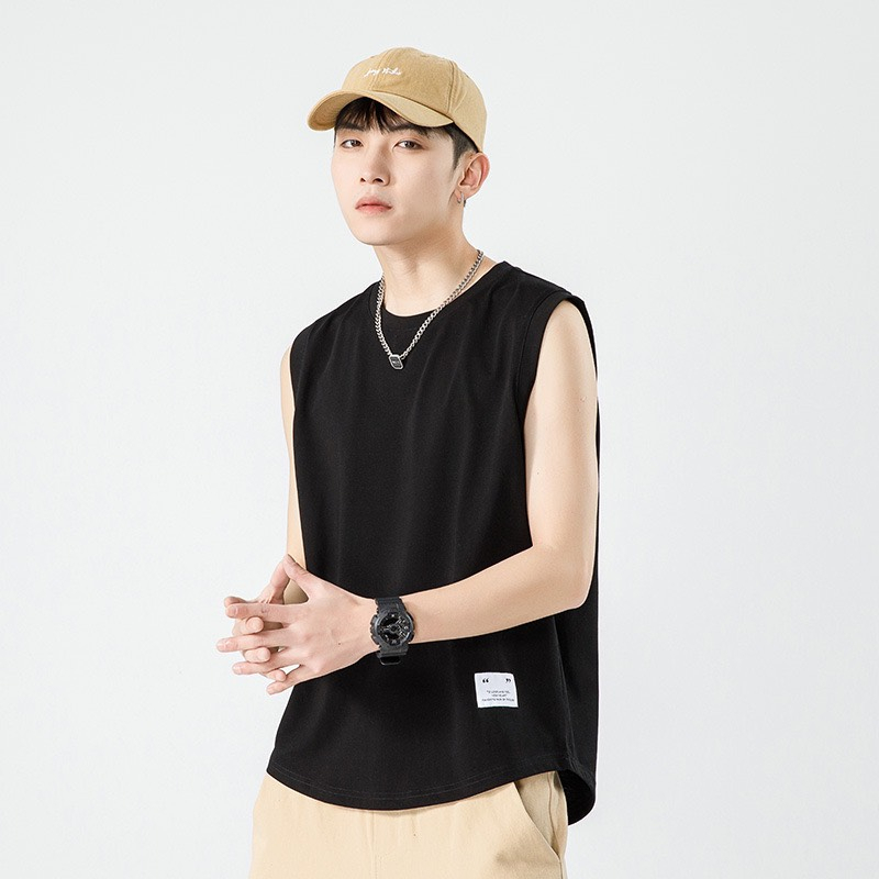Áo ba lỗ nam ICRAZY áo tanktop sát nách chất cotton form rộng mặc thể thao 367