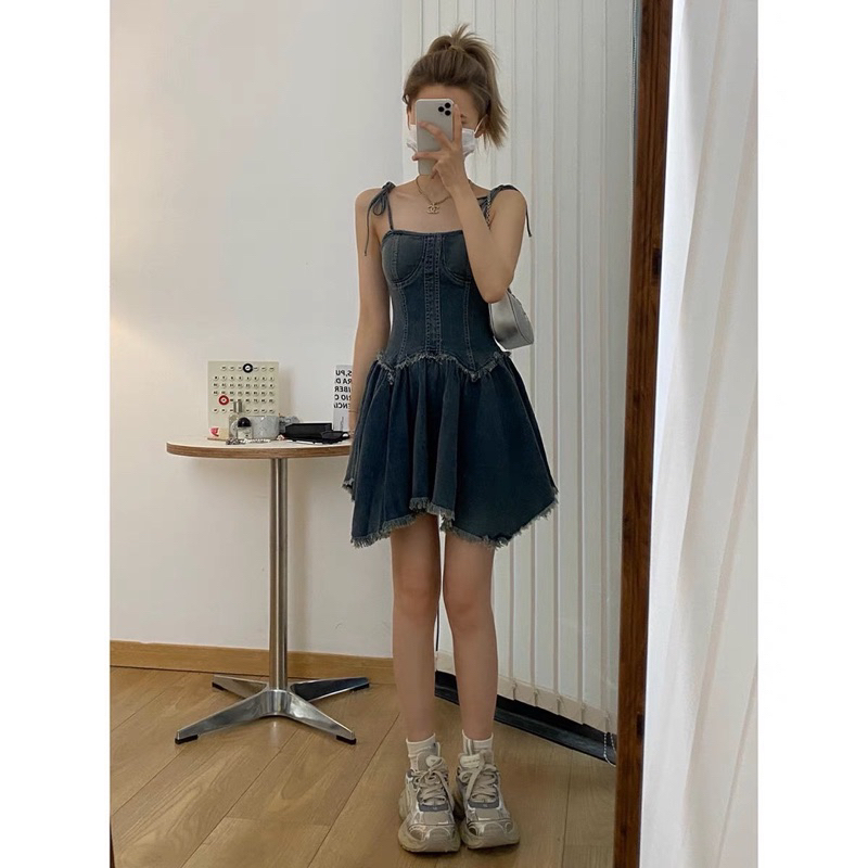 ĐẦM BABYDOLL JEAN 2S TƯA LAI