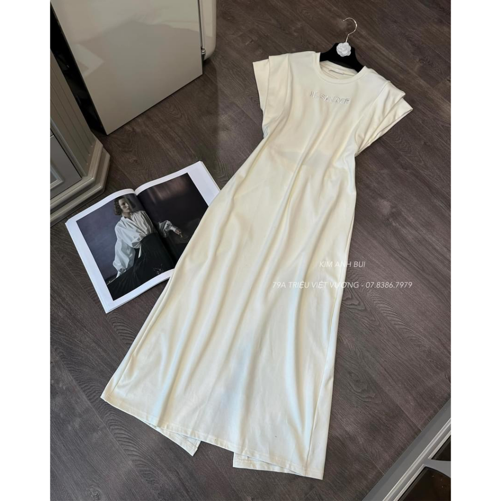Set Váy Nữ Phông Cộc Tay Ba Lỗ Đầm Phông Dáng Dài Suông Dài Bầu 70kg Mặc Được Freesize Bigsize mẫu TAY2LOPDER. TP106