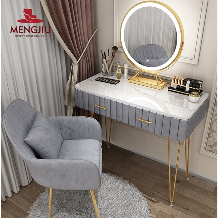 Đa chức năng Vanity phân phòng ngủ Vanity bàn trang điểm ngăn kéo khóa bànNhẹ thể thấy