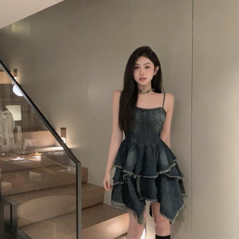 ĐẦM BABYDOLL JEAN 2S TƯA LAI