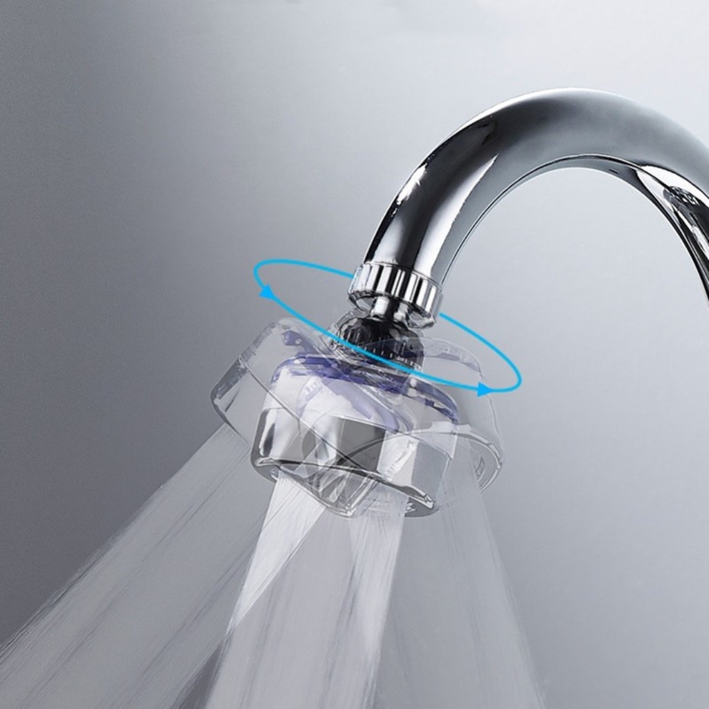 Đầu vòi lọc nước tăng áp 360 độ QMS - PK083 chất liêu nhưa ABS có đù dài và ngắn có lõi lọc thay thế