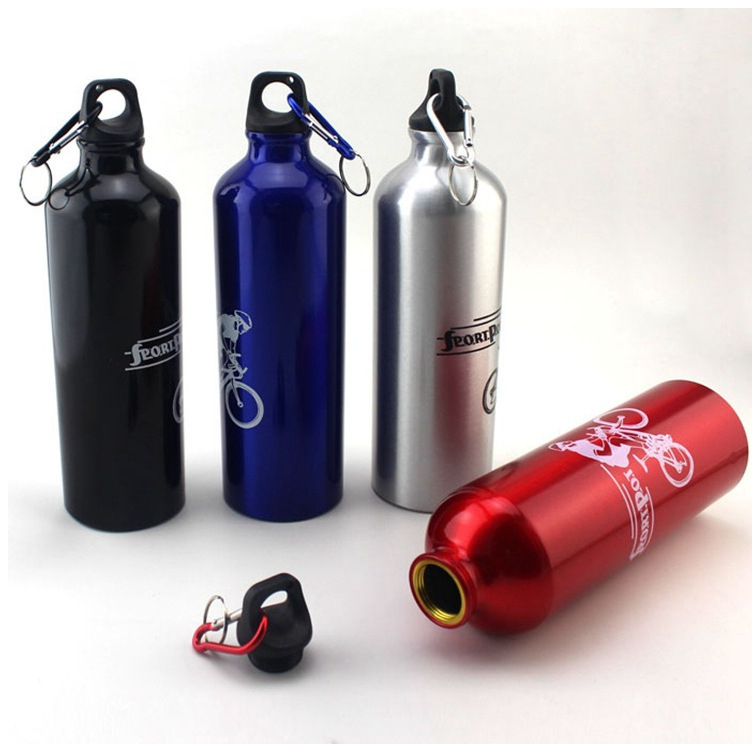 Bình nước nhôm treo gắn xe đạp thể thao loại 750ML siêu bền