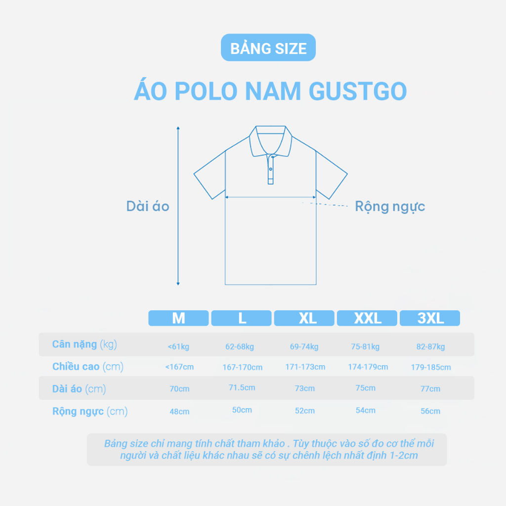 Áo Polo Nam GUSTGO Cổ Trơn - Phong Cách Trẻ Trung Chuẩn Form- Co Giãn 4 chiều