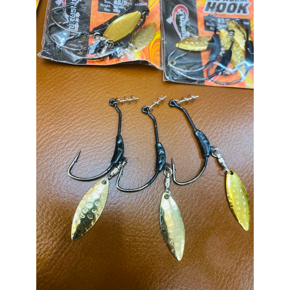 Lưỡi câu cá Jig Worm Hook Hirushima Hita Lure
