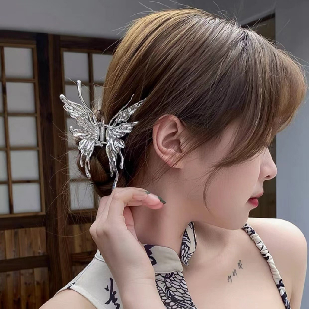 Kẹp càng cua 8 cm bướm kim loại cá tính sang trọng Tatitava