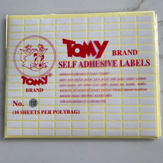 XẤP 1O TỜ Nhãn có lớp keo tự dán Tomy A5 99 100 101 102 103 104 105 106 107 108 109 110 111 112 Giấy decal in mã vạch