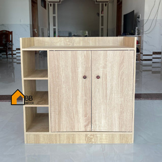 Kệ đựng giày dép gỗ , Tủ giày gỗ nhiều ngăn chất liệu MDF chống nước tốt hiện đại 80x30x80cm