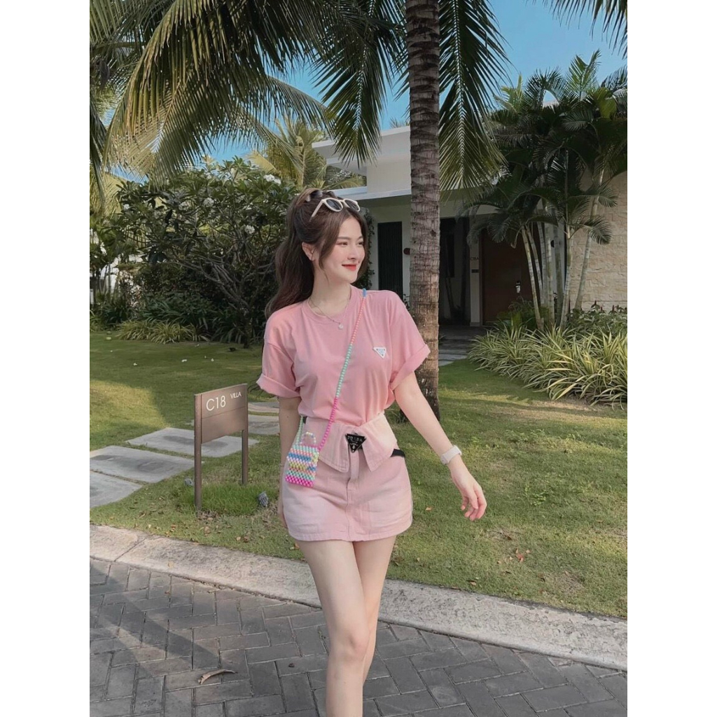 [CVJNL888]CHÂN VÁY JEANS NỮ LƯNG CAO LƯNG BẺ GẬP MÀU HỒNG LAI CUỐN KÈM LÓT SIÊU CÁ TÍNH XỊN SÒ