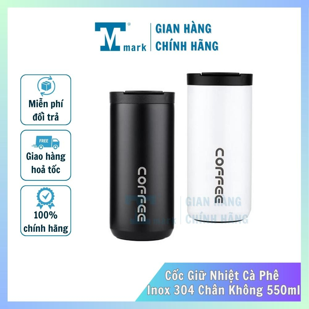 Cốc Giữ Nhiệt Cà Phê Inox 304 Chân Không Cao Cấp Dung Tích 550ml