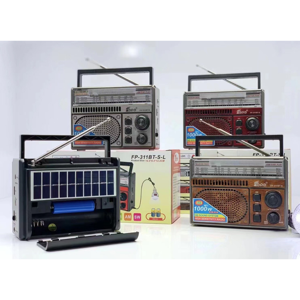 Đài FM Radio Bluetooth FP-310BT-S nghe nhạc nghe radio cho người già