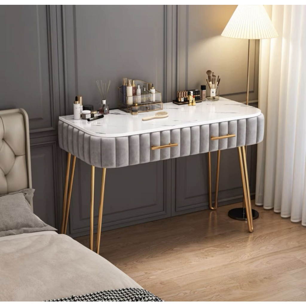 Đa chức năng Vanity phân phòng ngủ Vanity bàn trang điểm ngăn kéo khóa bànNhẹ thể thấy