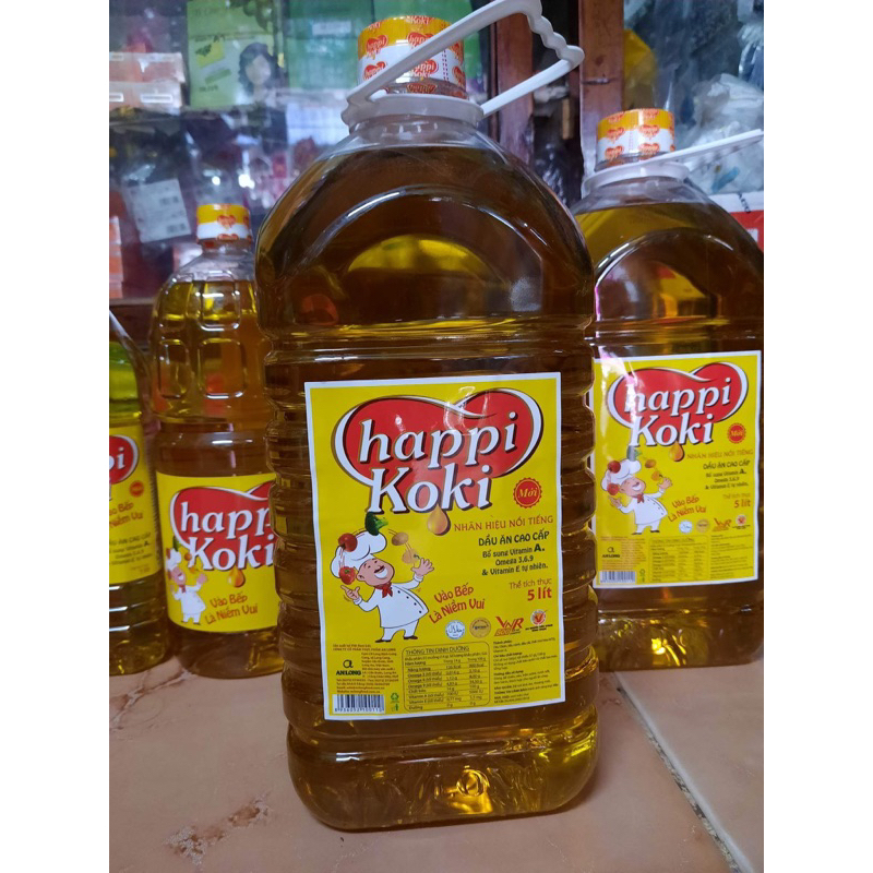 Dầu ăn HAPPY can 5L