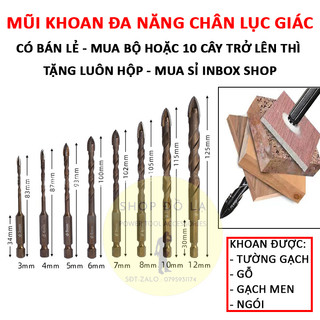 [Bán lẻ]Mũi Khoan Đa Năng Chân Gài Hình Lục Giác