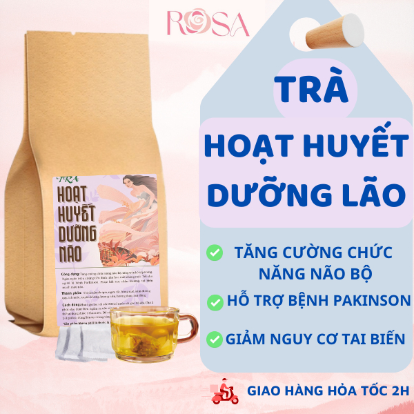 Trà hoạt huyết dưỡng não thảo dược hỗ trợ tăng cường chức năng não bộ giảm suy giảm trí nhớ căng thẳng mệt mỏi hay quên