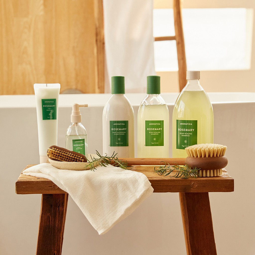 Bộ sản phẩm hương thảo chăm sóc tóc rụng yếu AROMATICA ROSEMARY