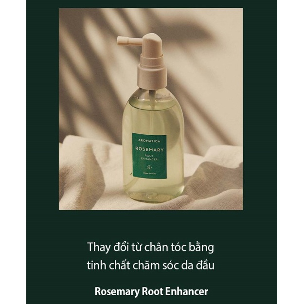 Xịt Dưỡng Chân Tóc Hương Thảo AROMATICA Rosemary Root Enhancer 100ml