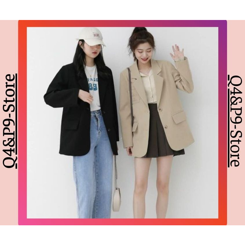 Áo BLAZER áo vets nữ hai lớp Hàn Quốc trẻ trung cá tính