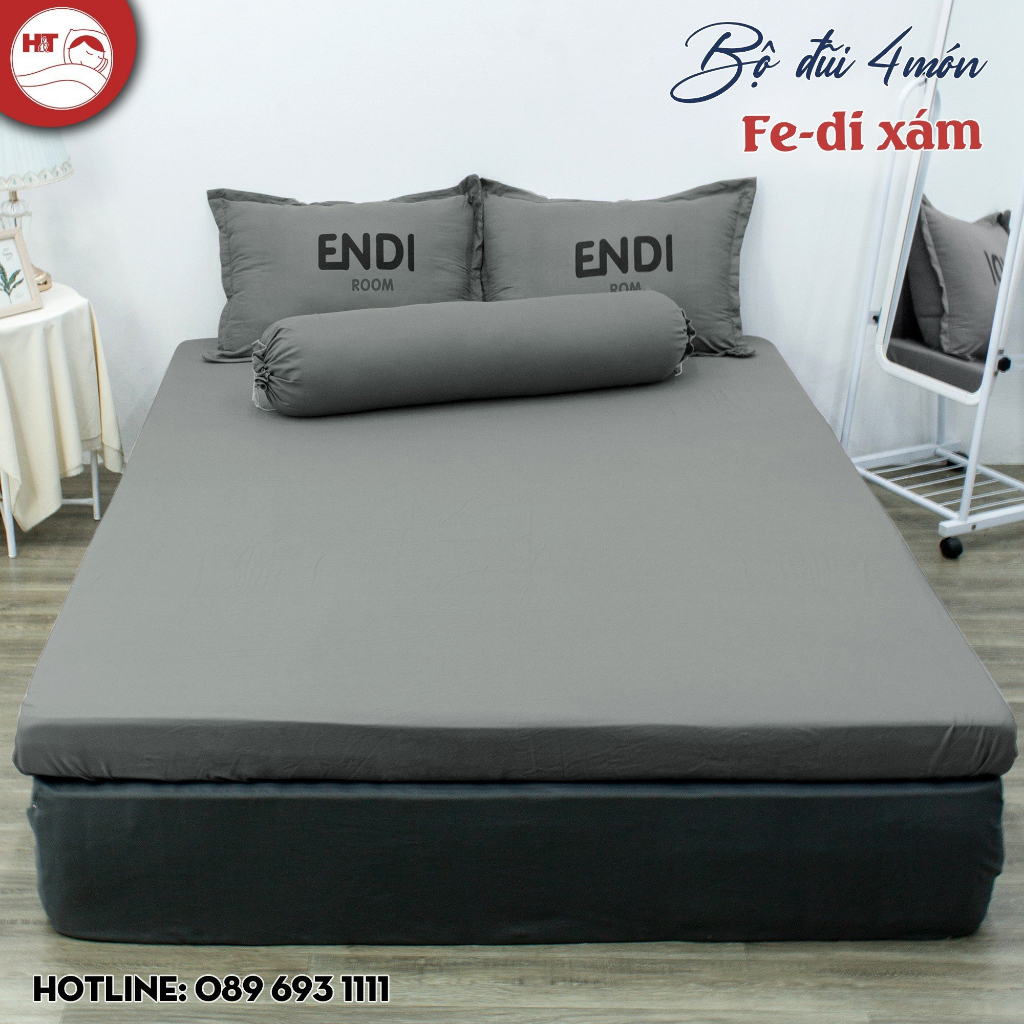 Bộ 4 món đũi hè thoáng mát, Set đũi cao cấp các mẫu thương hiệu sang trọng HT BEDDING